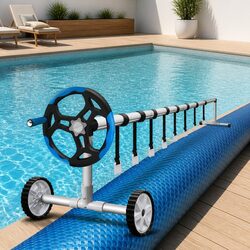 High-Quality 8m x 4.2m Solar Blanket Pool Cover with Aluminium Roller