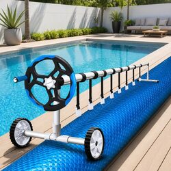 Premium 8x4.2m Solar Pool Cover with Durable Roller