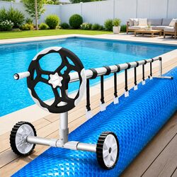 Durable Solar Pool Cover 8.5x4.2m with Aluminium Roller