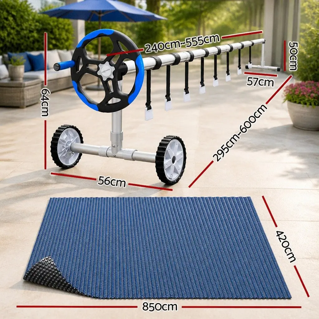 8.5x4.2m Solar Pool Cover with Robust Roller System