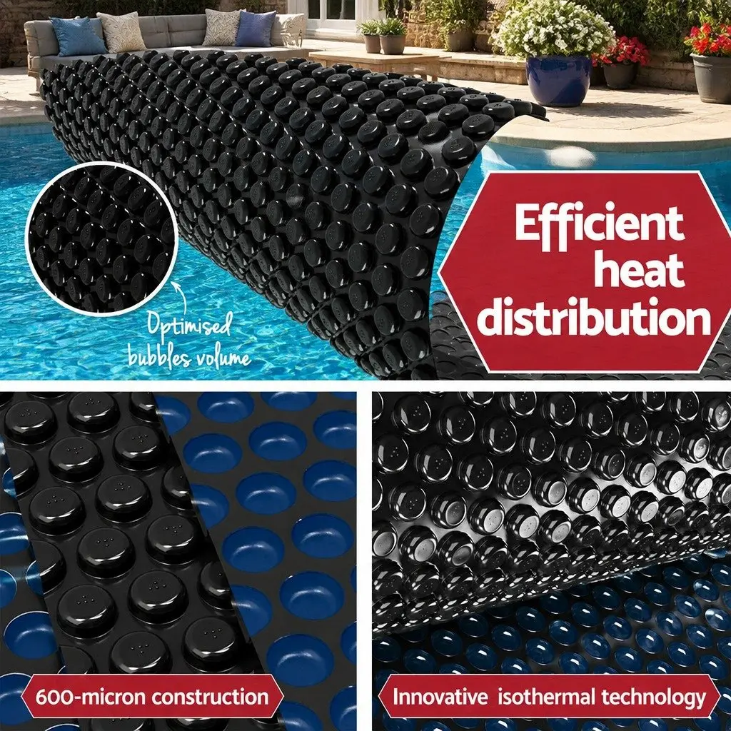 8.5x4.2m Solar Pool Cover with Robust Roller System