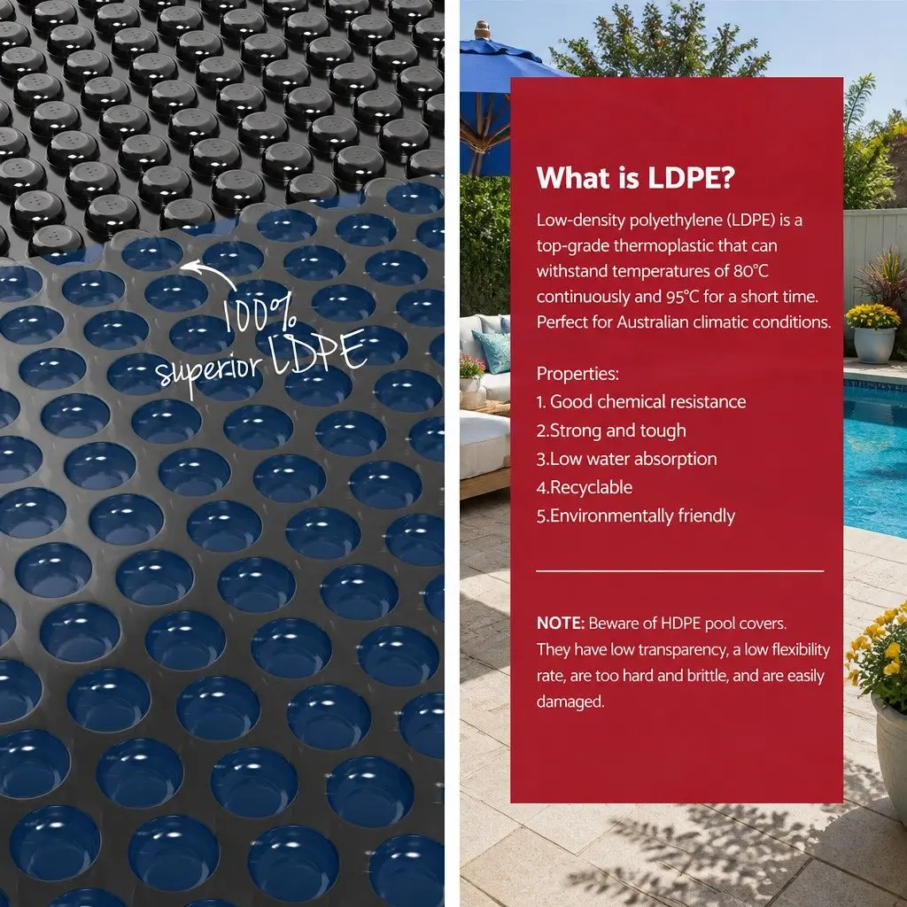 8.5x4.2m Solar Pool Cover with Robust Roller System
