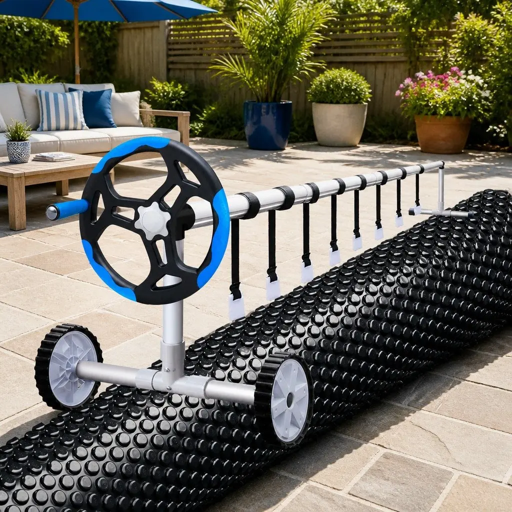 8.5x4.2m Solar Pool Cover with Robust Roller System