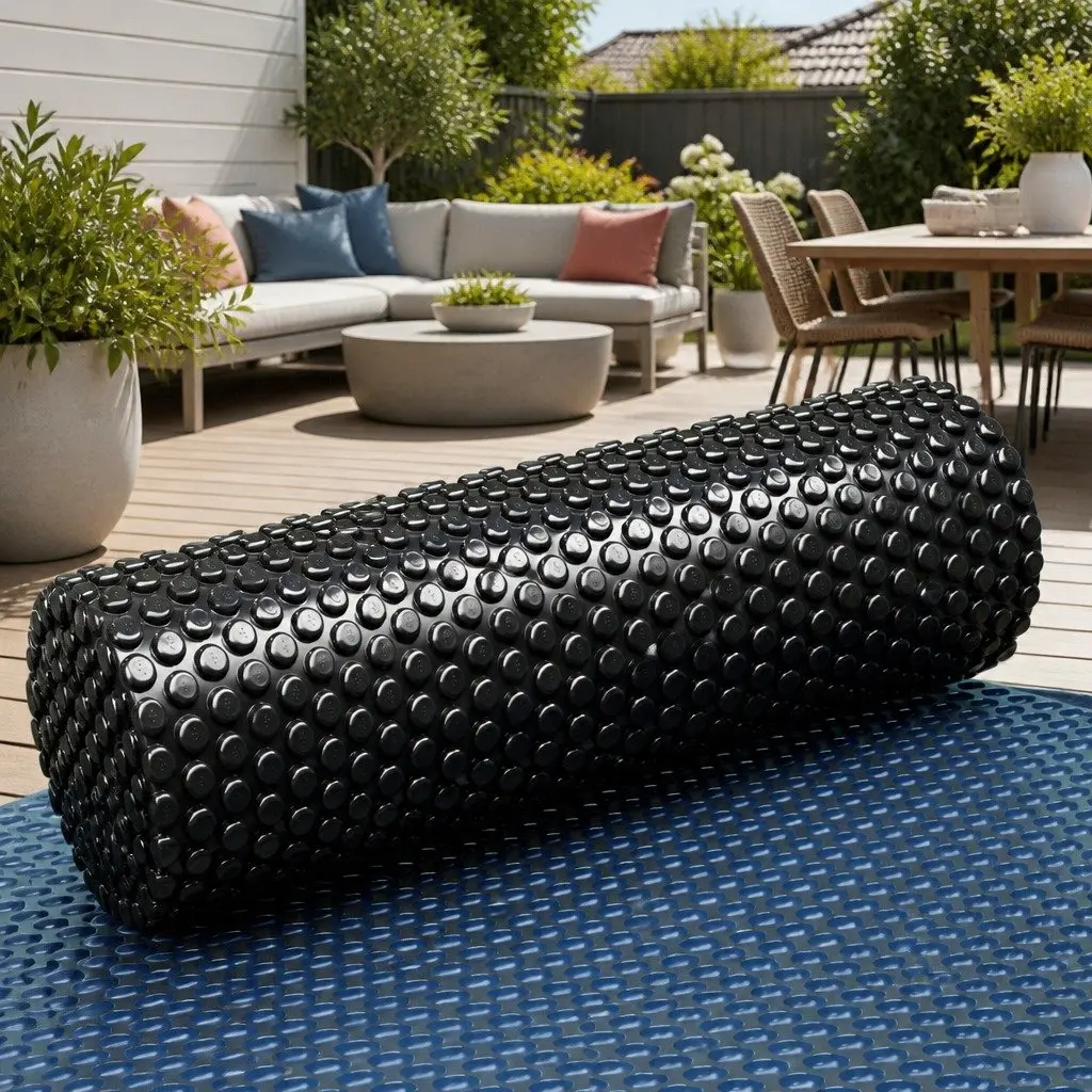 Solar Pool Cover Blue Black 8.5m x 4.2m 600 Micron Bubble Blanket for Heat Retention and UV Protection