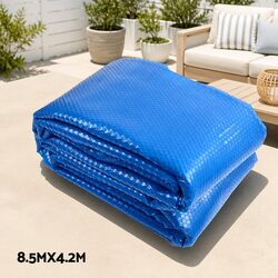 Solar Pool Cover 8.5x4.2m with Durable Roller System