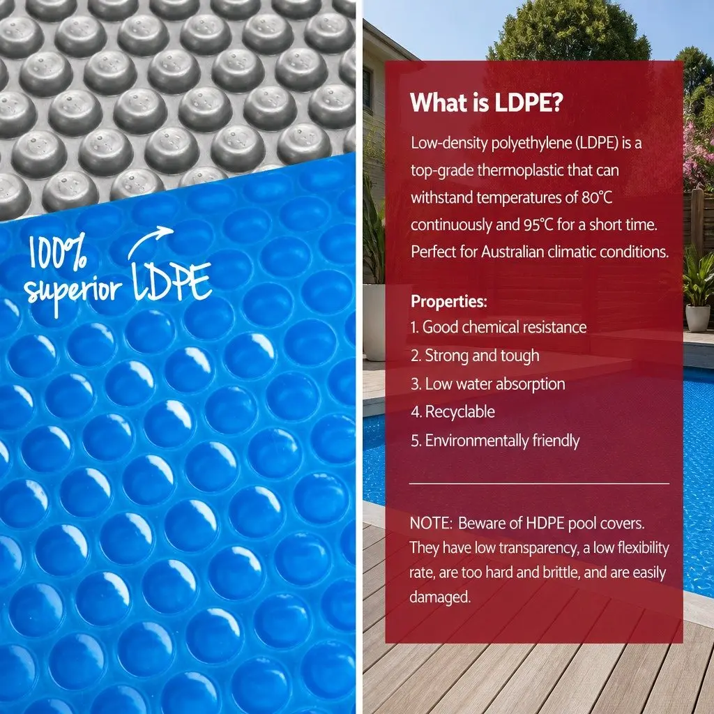 500 Micron Solar Pool Cover 8.5x4.2m