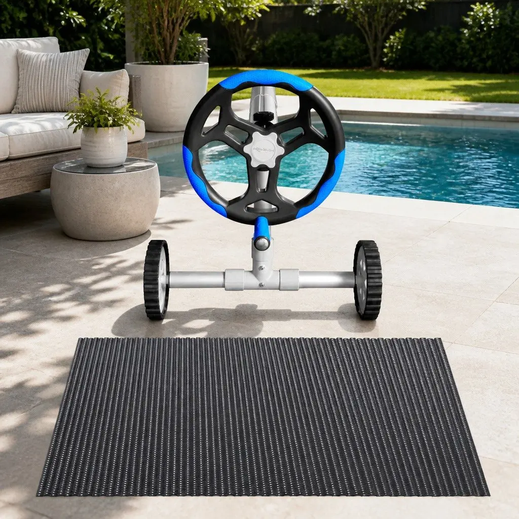 Solar Pool Cover & Aluminium Roller 9.5x5m