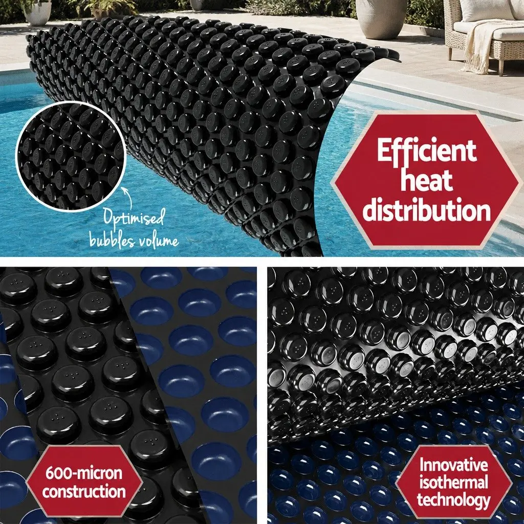 Solar Pool Cover 9.5x5m with Roller System