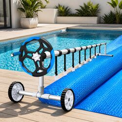 Durable 9.5x5m Solar Pool Cover with Aluminium Roller Kit