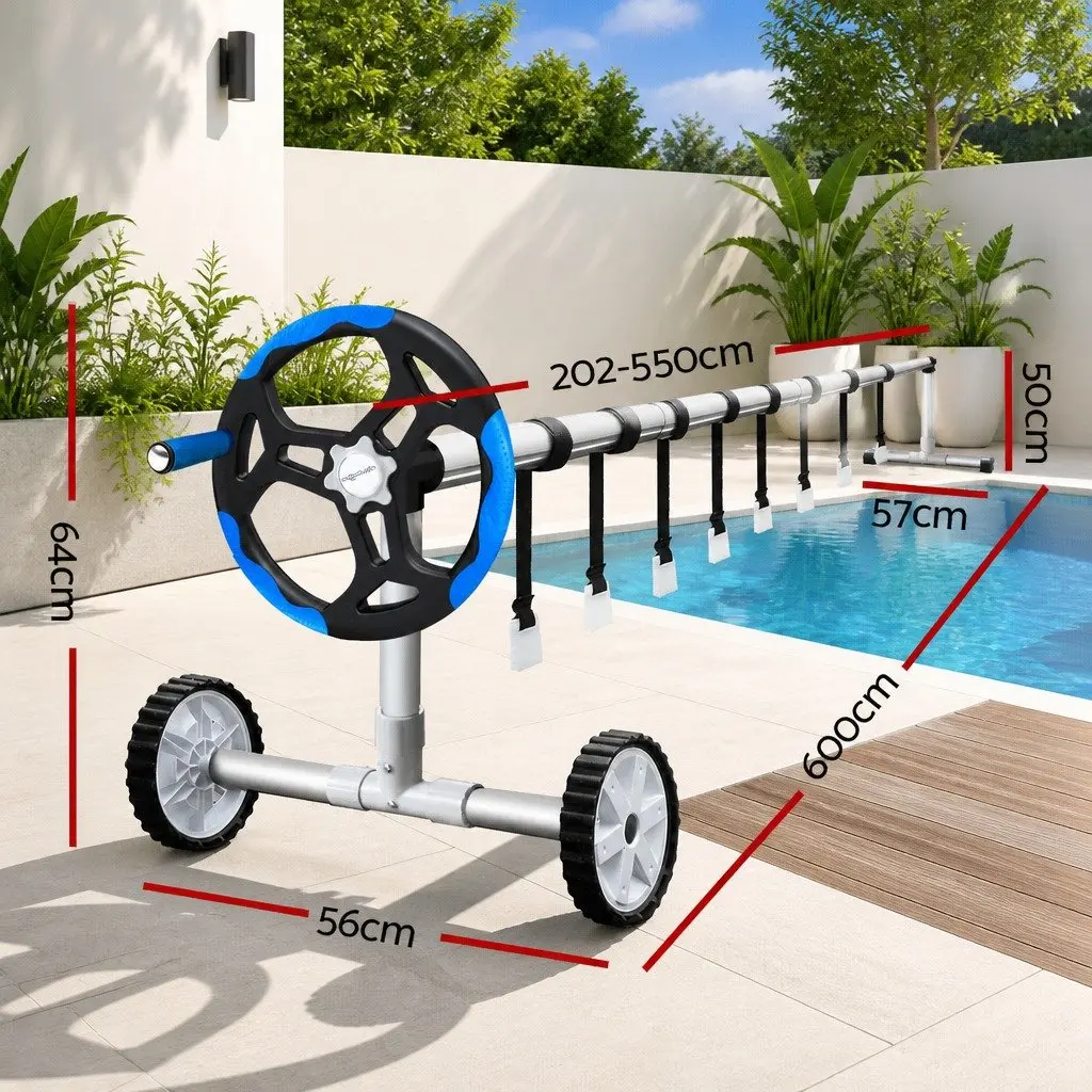 9.5x5m Solar Pool Cover with Aluminium Roller Kit
