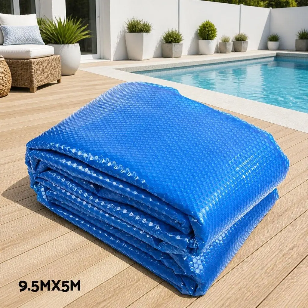 9.5x5m 500 Micron Solar Pool Cover with Roller