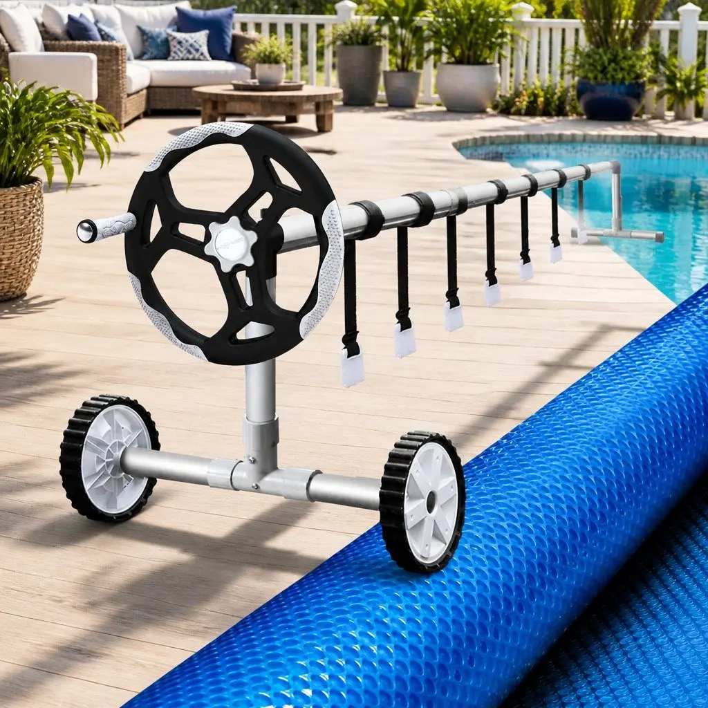 9.5x5m 500 Micron Solar Pool Cover with Roller