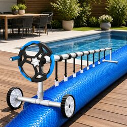 Durable 9.5x5m Solar Pool Cover with Aluminium Roller
