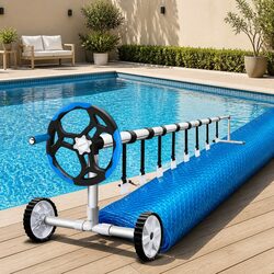 Durable 9.5x5m Solar Pool Cover with Aluminium Roller