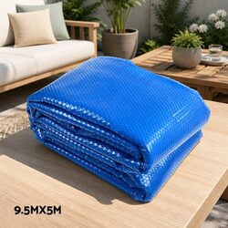 Premium 9.5x5m 500 Micron Solar Pool Cover with Roller