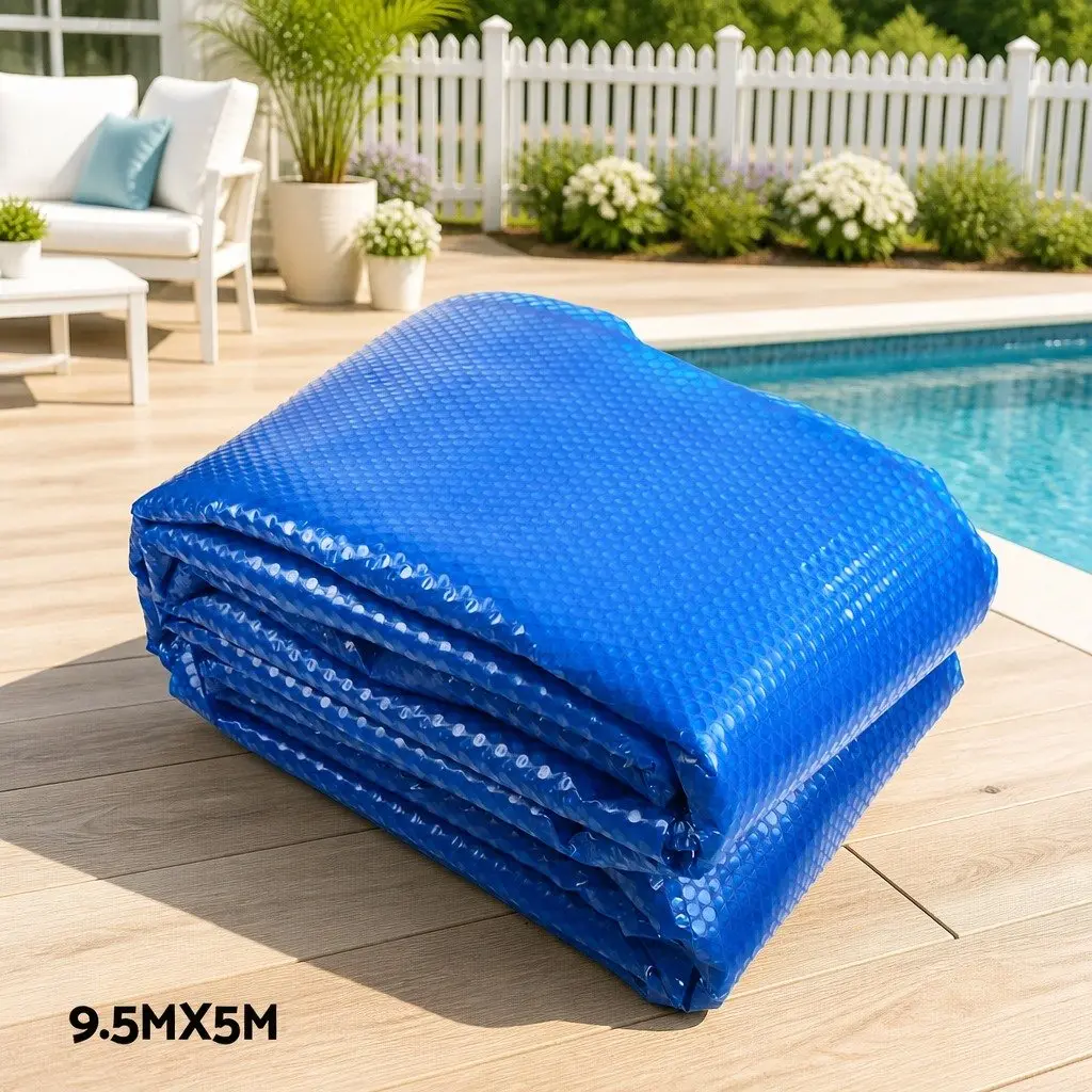9.5x5m Solar Blanket Pool Cover with Roller