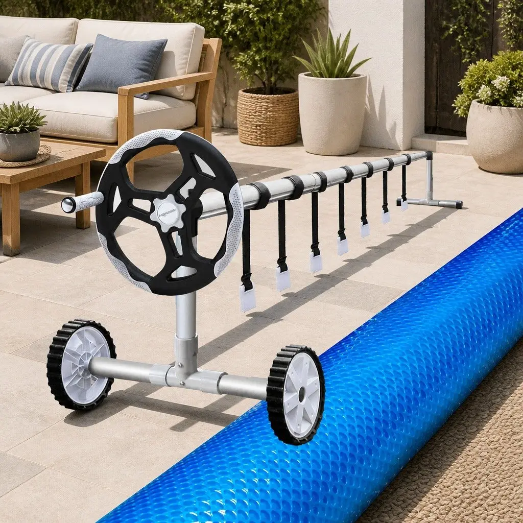 9.5x5m Solar Blanket Pool Cover with Roller