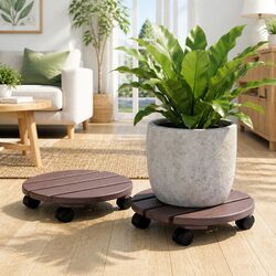 Sturdy Plant Caddy with Lockable Wheels for Easy Movement
