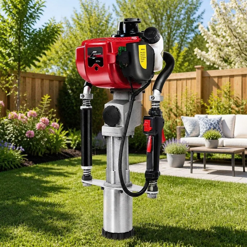 38CC 4-Stroke Petrol Post Driver with Hammering Pin