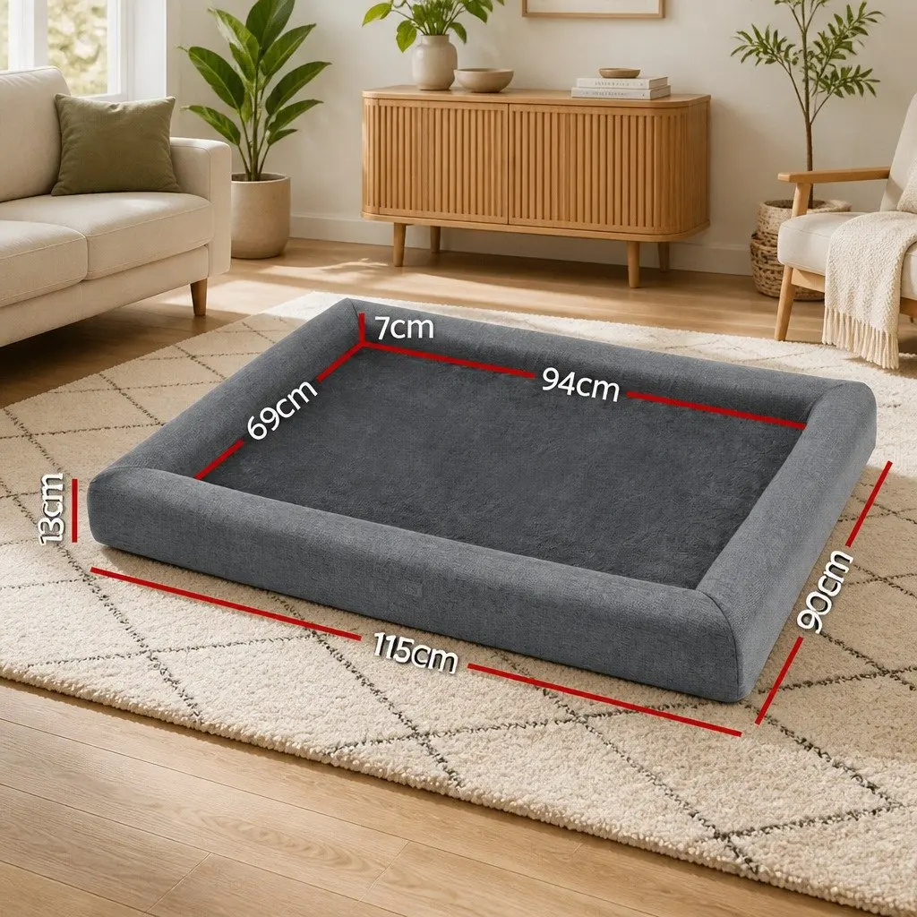 Extra Large Calming Sofa Pet Bed for Dogs and Cats