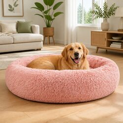Premium Extra Large Pet Bed for Dogs and Cats 110cm Pink