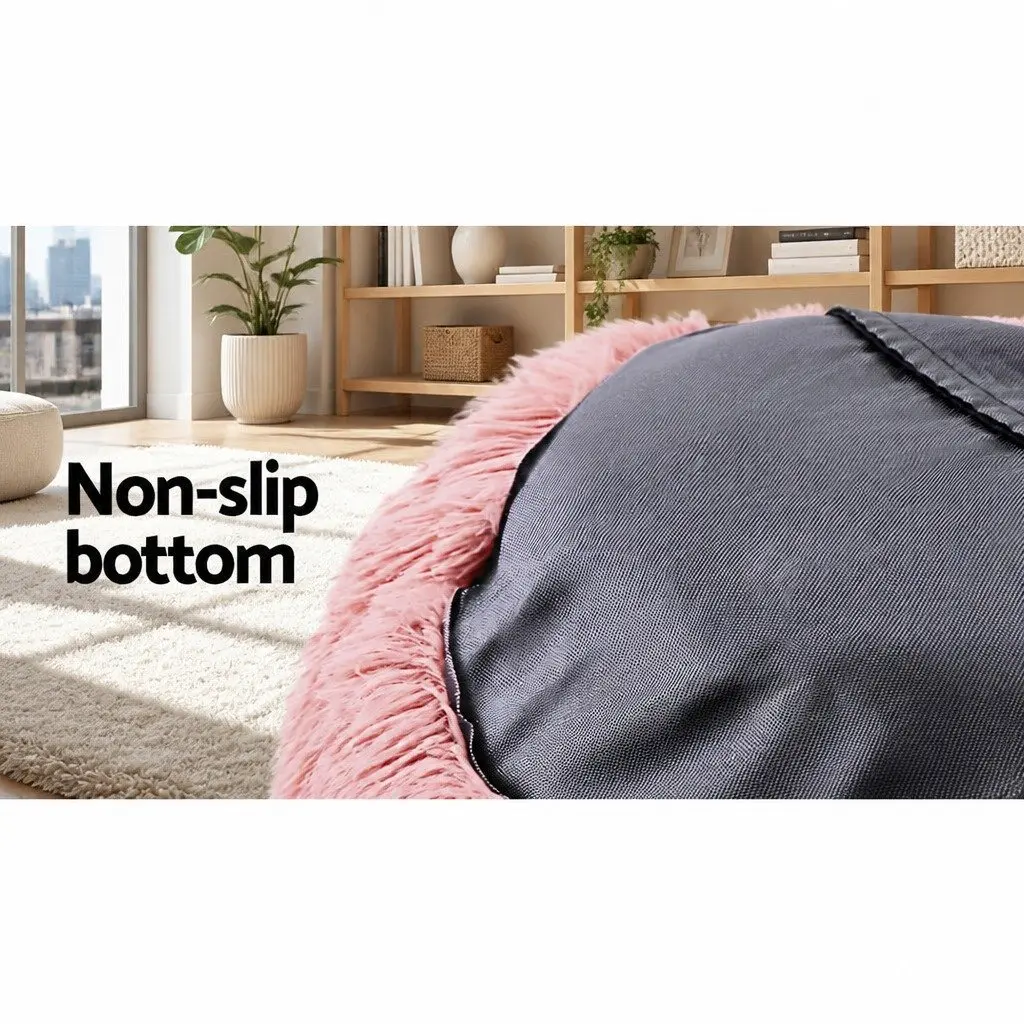 Large Pet Bed Polyester 90cm Pink