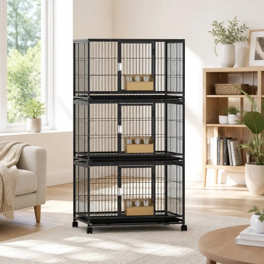 Bird Cage for Small Birds with Easy Mobility