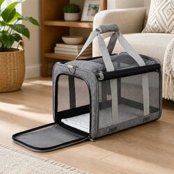 Durable Foldable Pet Carrier Backpack for Small Dogs and Cats