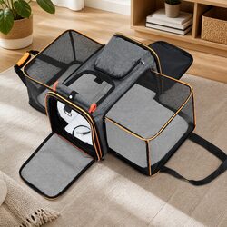 Expandable Pet Carrier Bag for Travel - Airline Approved