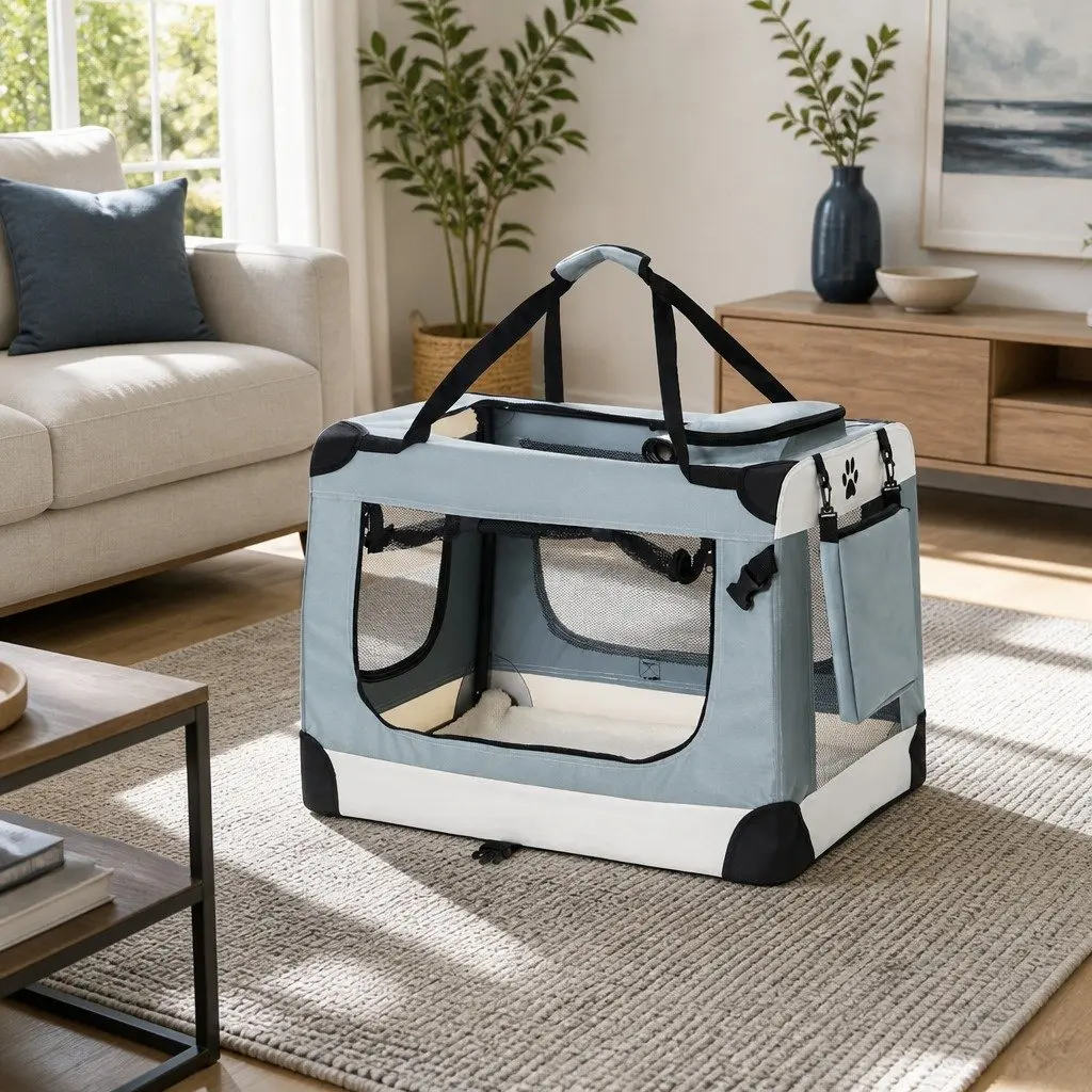 Soft Pet Carrier Crate for Cats and Dogs
