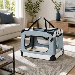 Durable Soft Pet Carrier Crate for Cats and Dogs