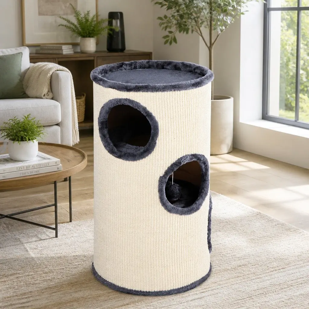 Multi-Level Cat Tree 70cm with Hideouts and Toys