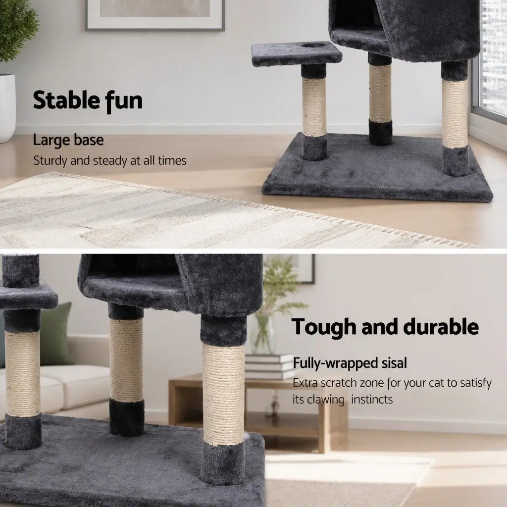 Cat Tree Tower 120cm with Scratching Post and Hammock