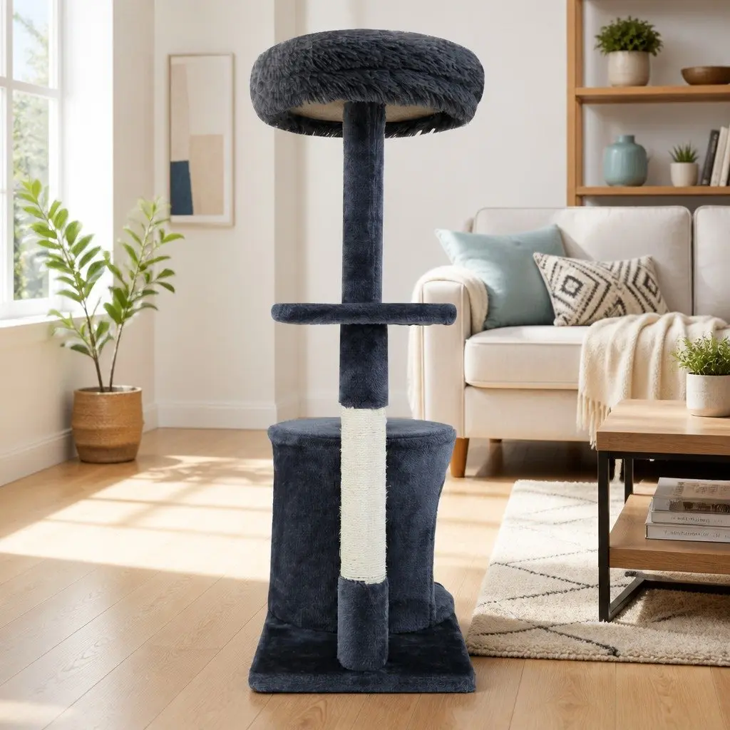 Multi-Level Cat Tree 94cm with Scratching Post and Condo