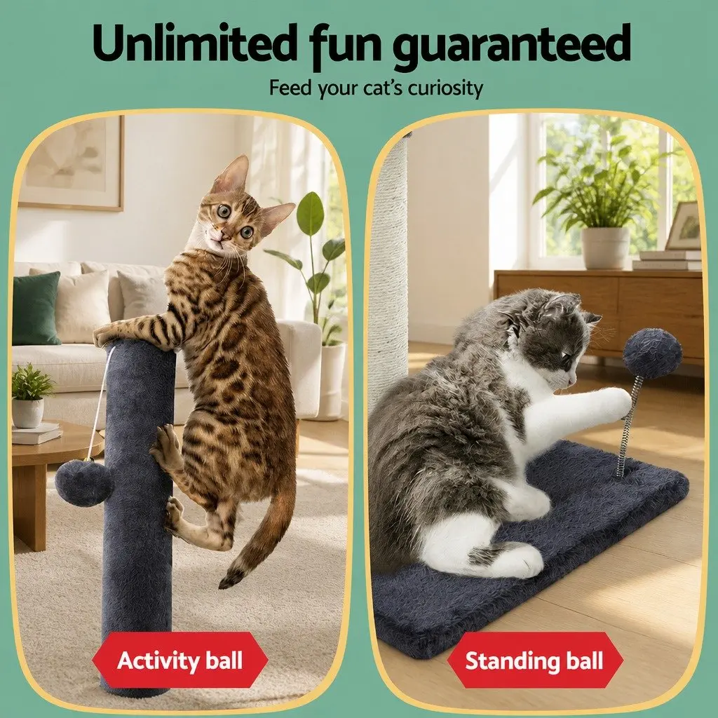 Cat Tree with Plush Velvet and Scratching Posts
