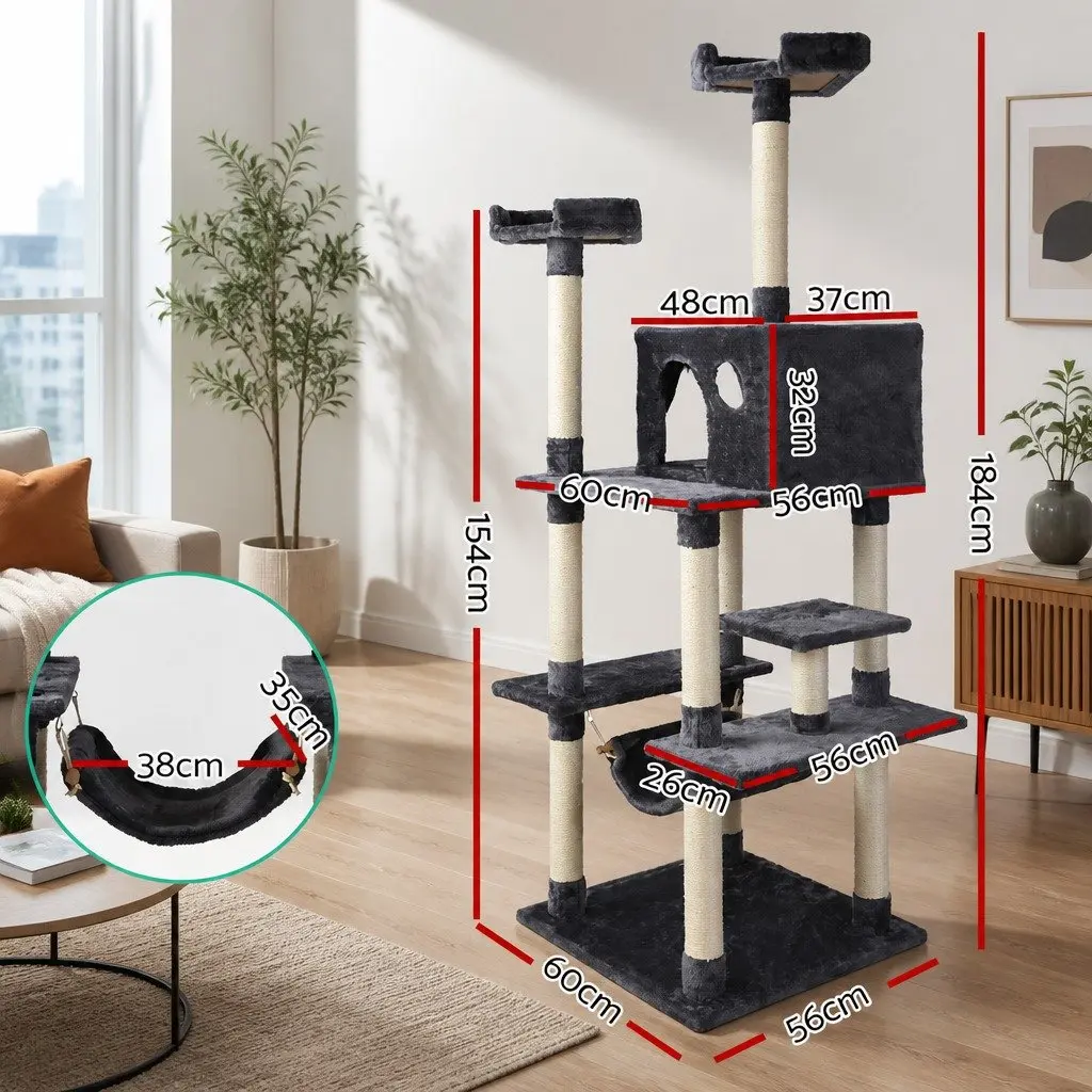 Multi-Level Cat Scratching Post 184cm