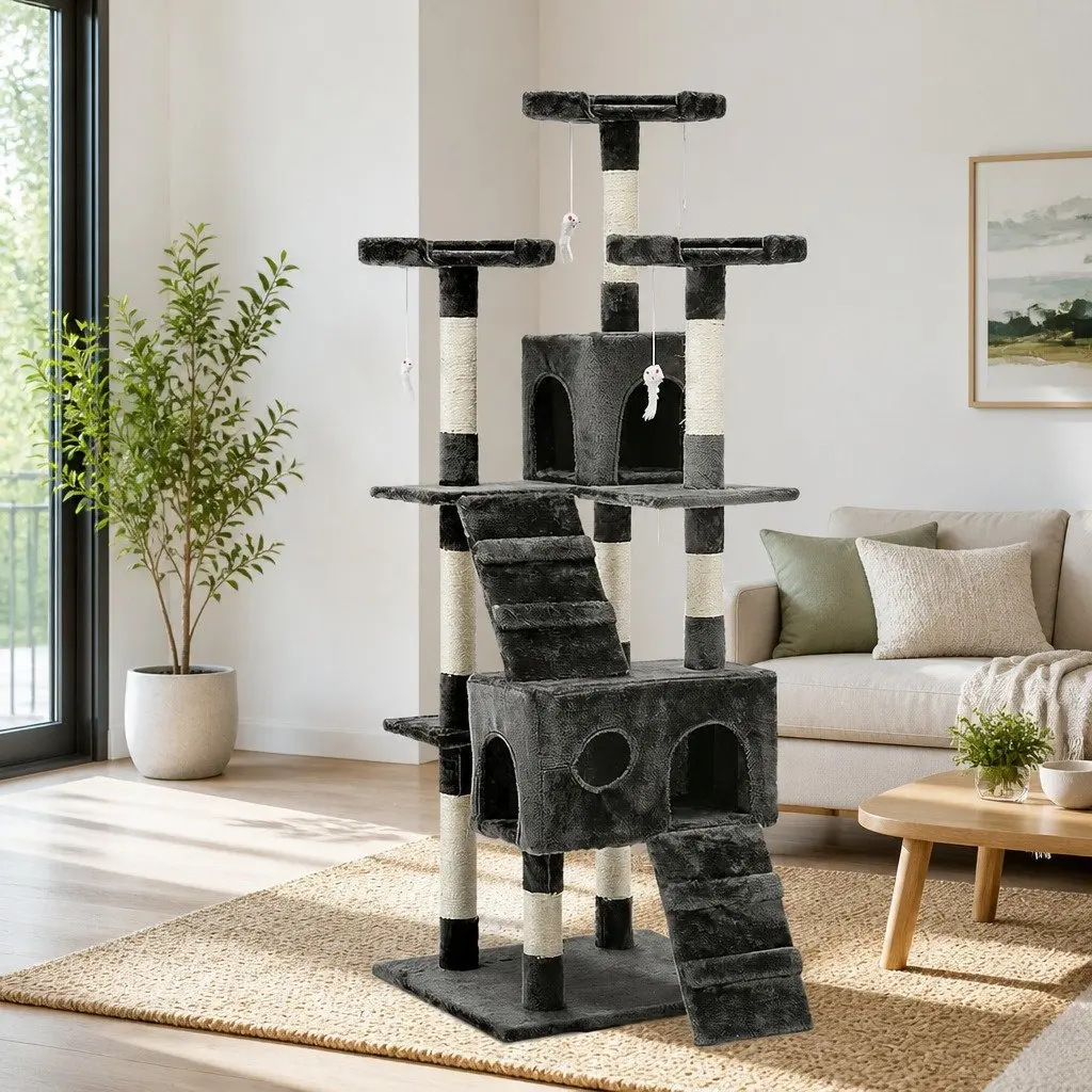 180cm Cat Tree Tower with Scratching Posts