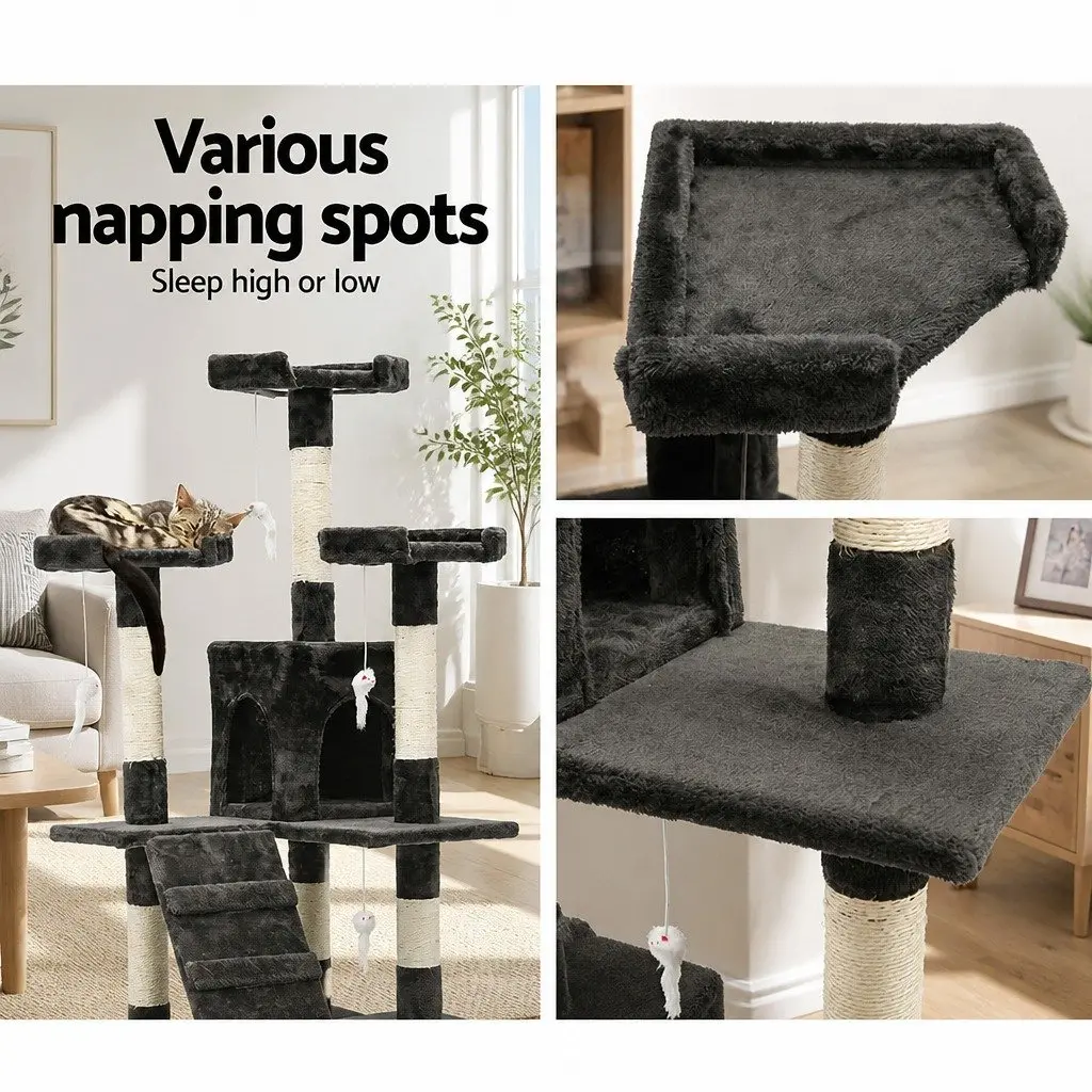 180cm Cat Tree Tower with Scratching Posts