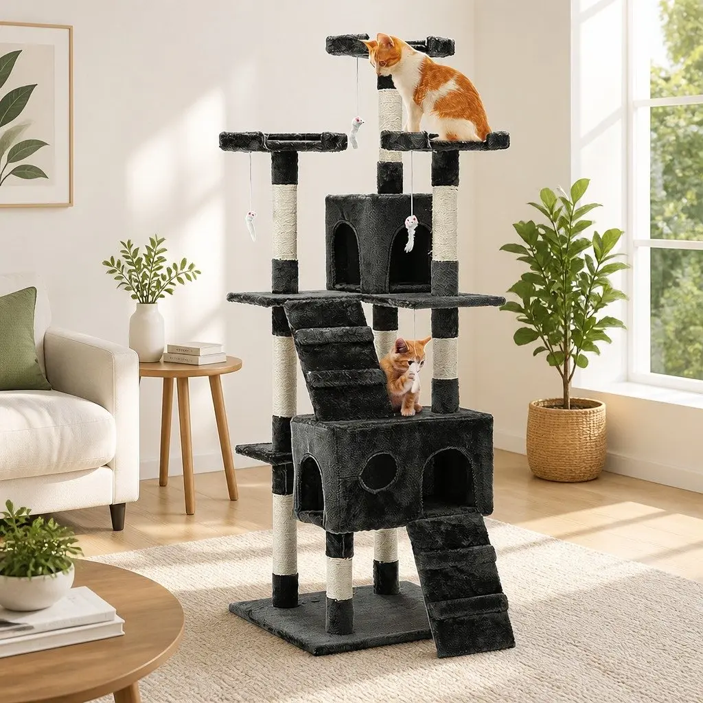 180cm Cat Tree Tower with Scratching Posts