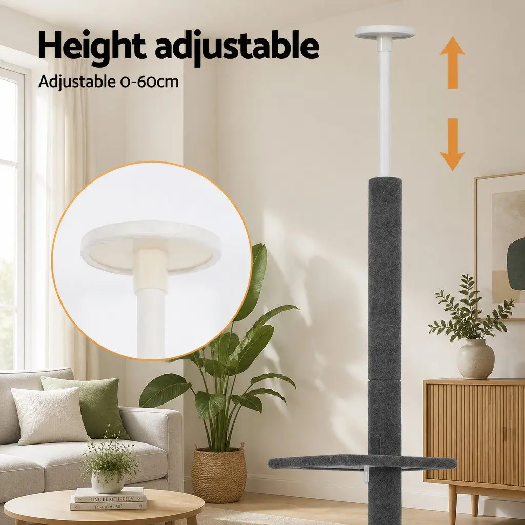 Cat Tree with 4 Platforms and Adjustable Height