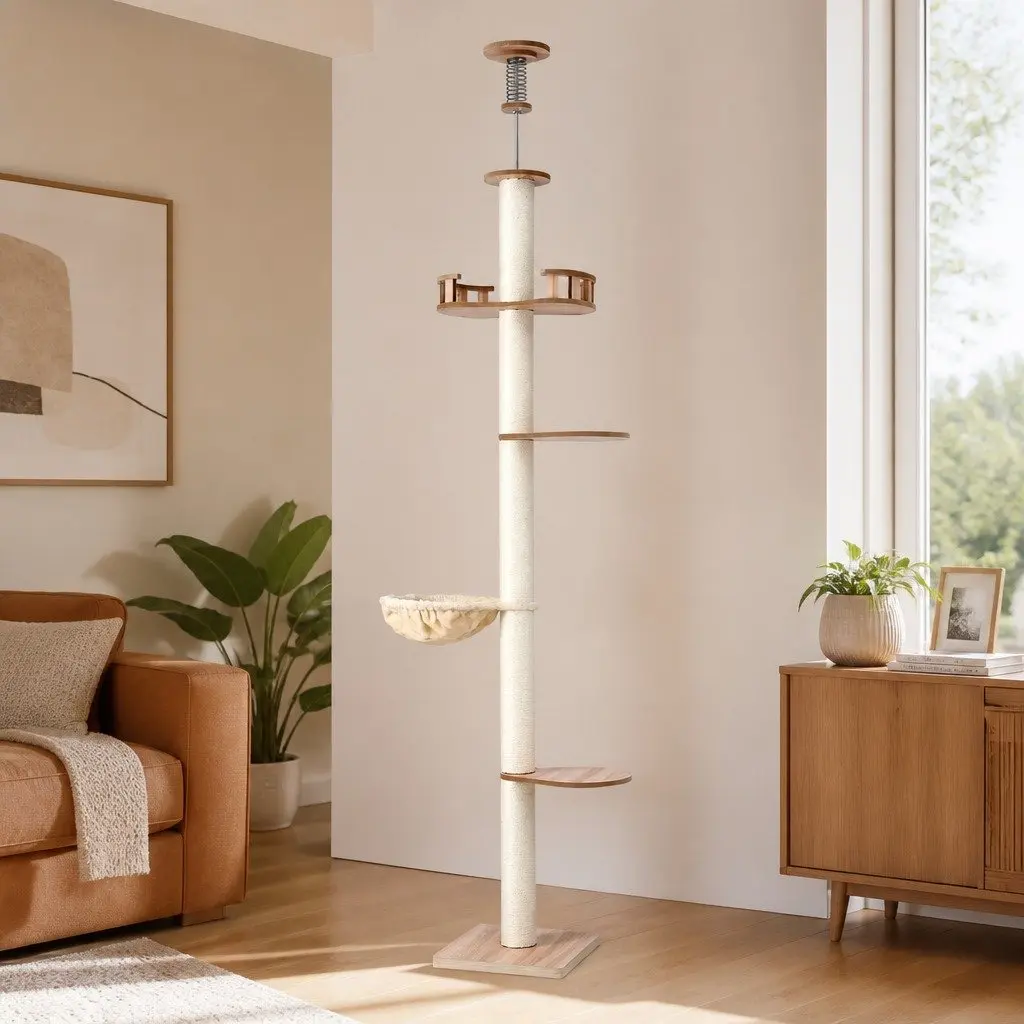 270cm Multi-Level Cat Tree Tower with Sisal Posts