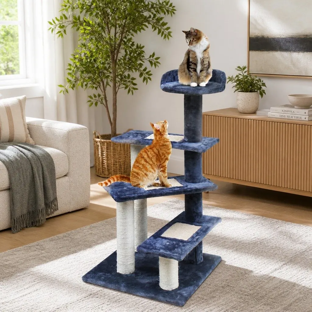 Cat Scratching Post Tree 100cm Tower with Platforms