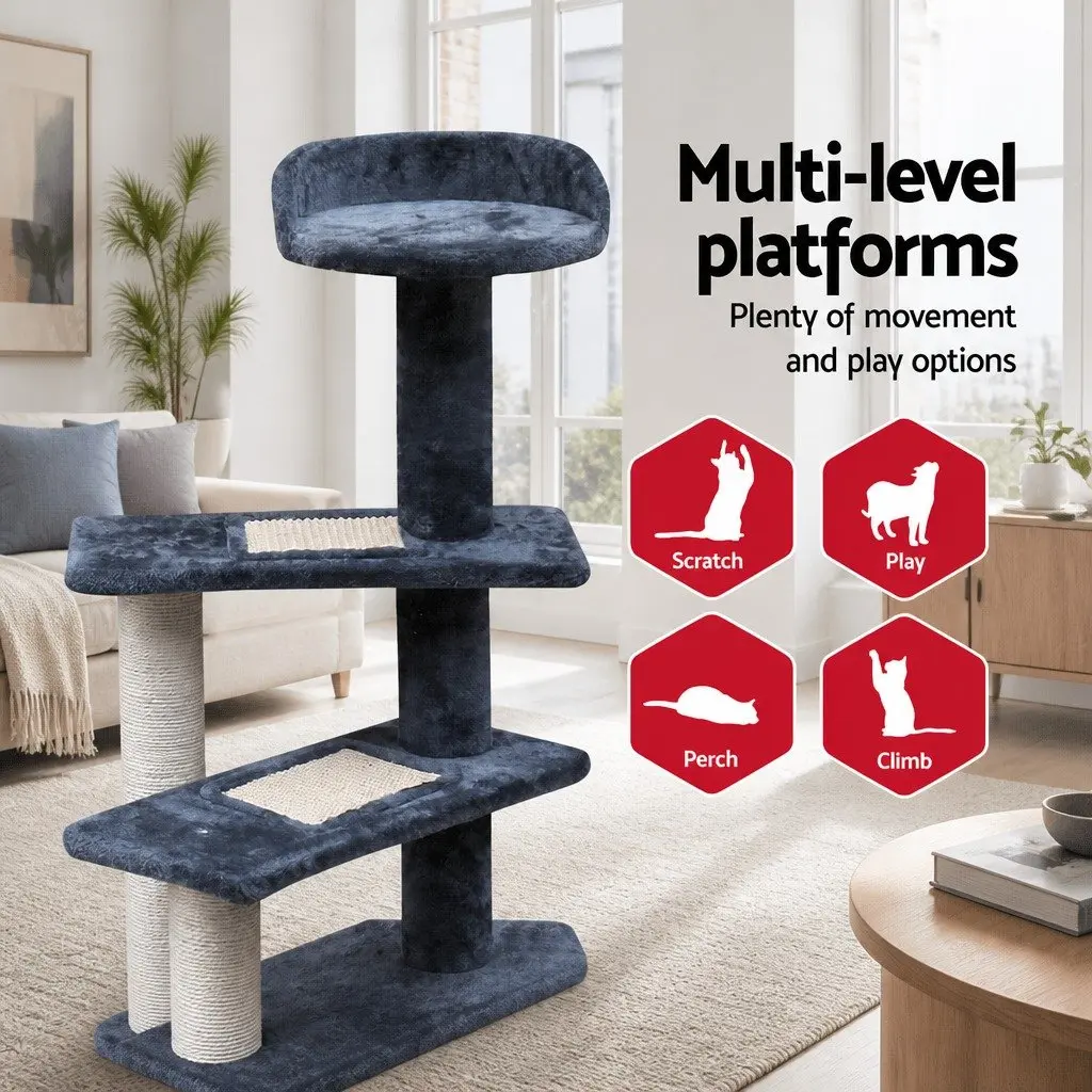 Cat Scratching Post Tree 100cm Tower with Platforms