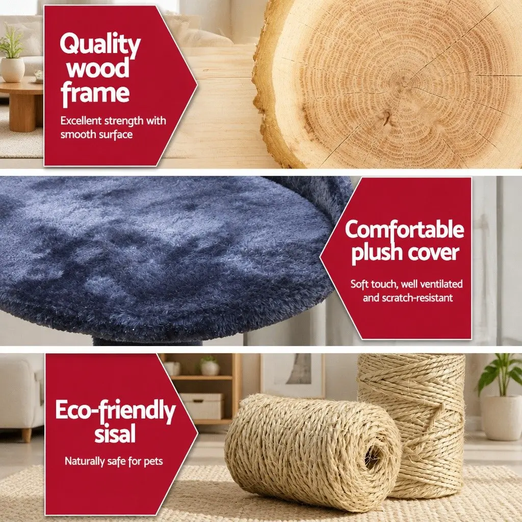 Cat Scratching Post Tree 100cm Tower with Platforms