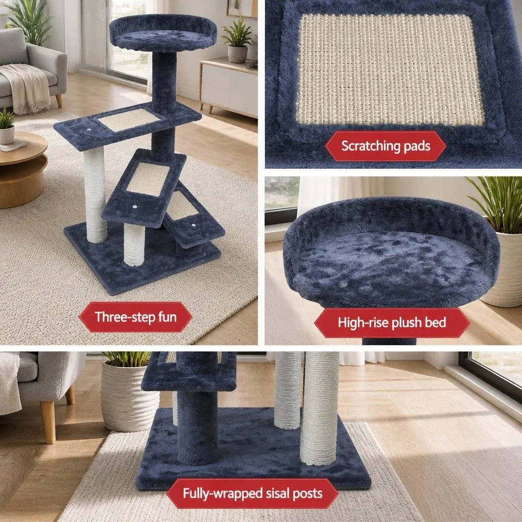 Cat Scratching Post Tree 100cm Tower with Platforms