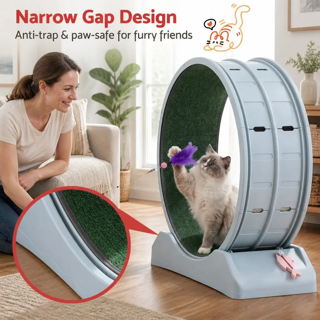 Cat Exercise Wheel Treadmill with Mute Roller