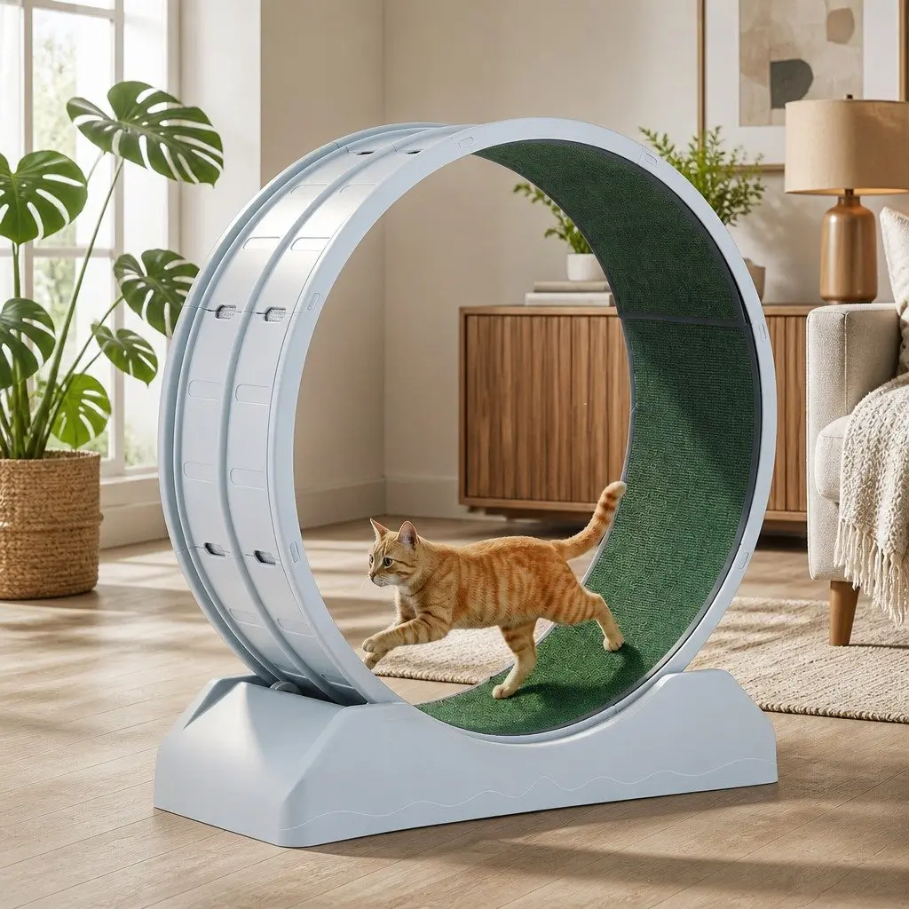 Cat Exercise Wheel Treadmill with Mute Roller