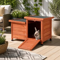 Durable Wooden Outdoor Cat House and Animal Shelter