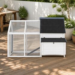 Sturdy Wooden Rabbit Hutch and Chicken Coop 166cm x 120cm x 112cm