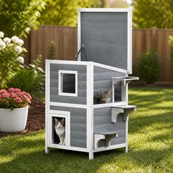 Durable Wooden Pet Hutch for Small Animals